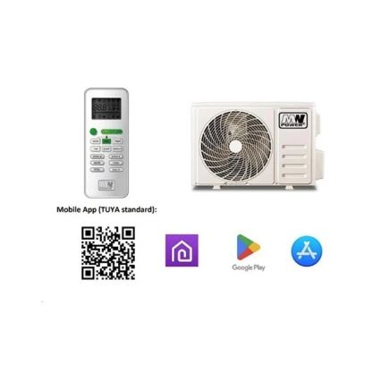 Klimaanlage 12K V1 3,5 kW Wi-Fi Tuya weiß + Fernbedienung