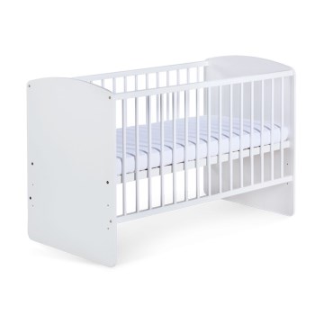 KLUPŚ - Babybett KAROLINA II 120x60 cm Kiefer/weiß