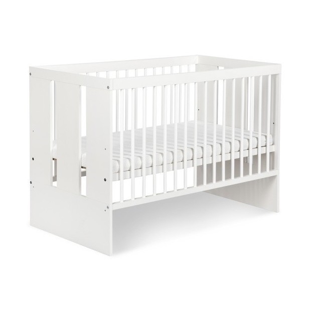 KLUPŚ - Babybett PAULA 120x60 cm Kiefer/weiß