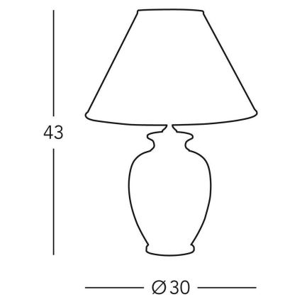 Kolarz 0014.73.3 - Tischlampe GIARDINO 1xE27/100W/230V