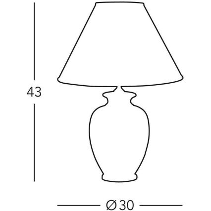 Kolarz 0014.73.6 - Tischlampe TLAVORIO 1xE27/100W/230V