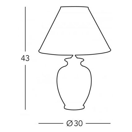 Kolarz 0014.73.7 - Tischlampe BORDEAUX 1xE27/100W/230V