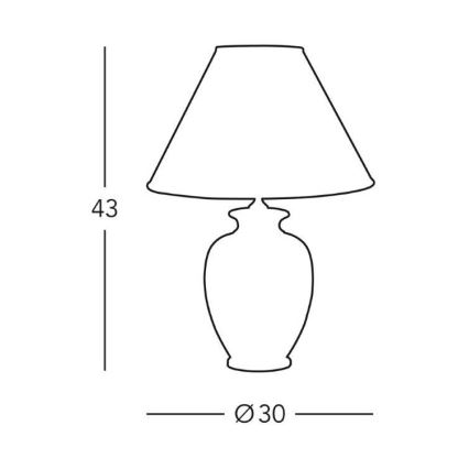 Kolarz 0014.73 - Tischlampe GIARDINO 1xE27/100W/230V