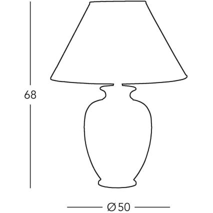 Kolarz 0014.75 - Tischlampe GIARDINO 1xE27/100W/230V