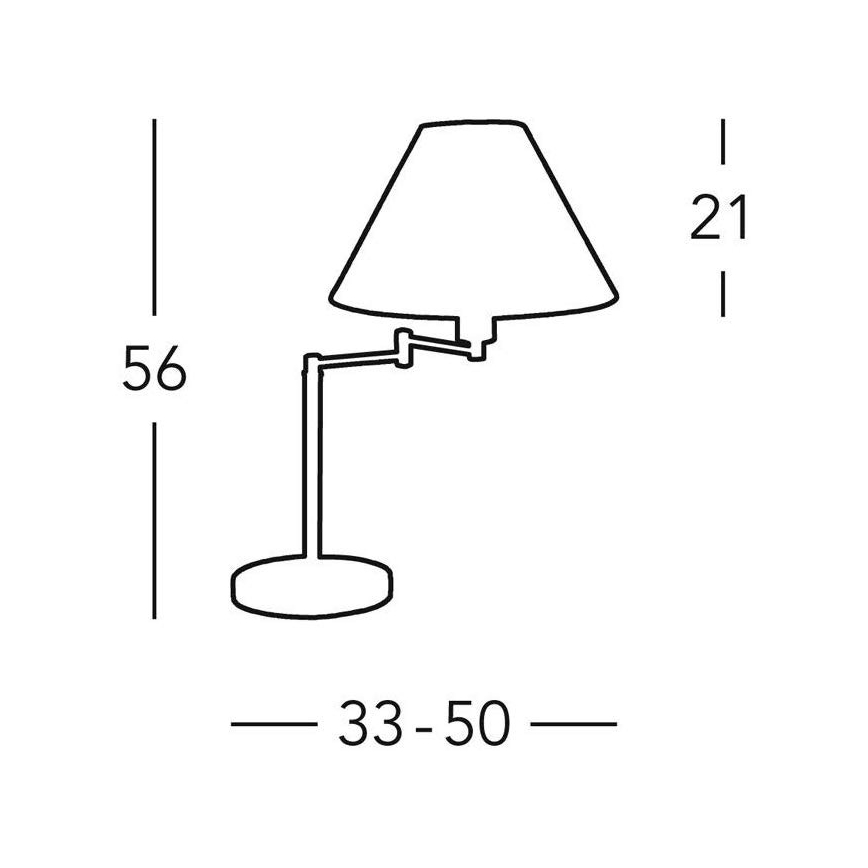 Kolarz 264.71.7 - Tischlampe HILTON 1xE27/60W/230V