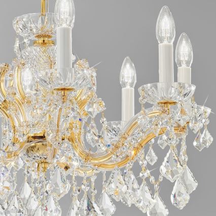 Kolarz 3149.88.3.KoT - Kristall-Kronleuchter an Kette MARIA LOUISE 8xE14/40W/230V 24K Gold