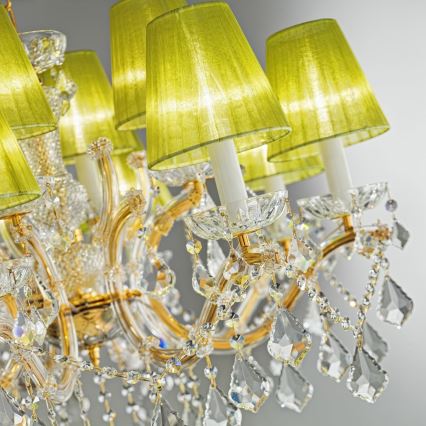 Kolarz 3149.88.3.KoT - Kristall-Kronleuchter an Kette MARIA LOUISE 8xE14/40W/230V 24K Gold