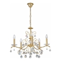 Kolarz 3234.85.3.KoT - Kristall-Kronleuchter an Kette CARMEN 5xE14/60W/230V 24K Gold