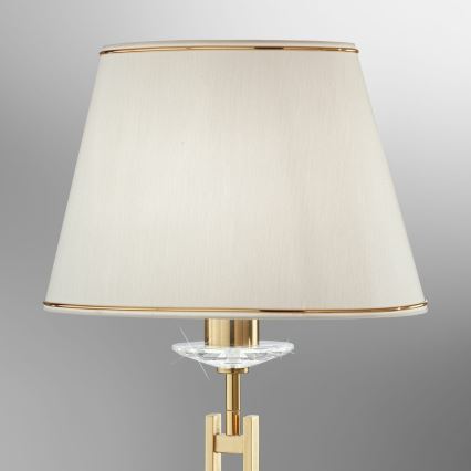 Kolarz 330.71.8C - Kristall-Tischlampe IMPERIAL 1xE27/60W/230V gold/beige