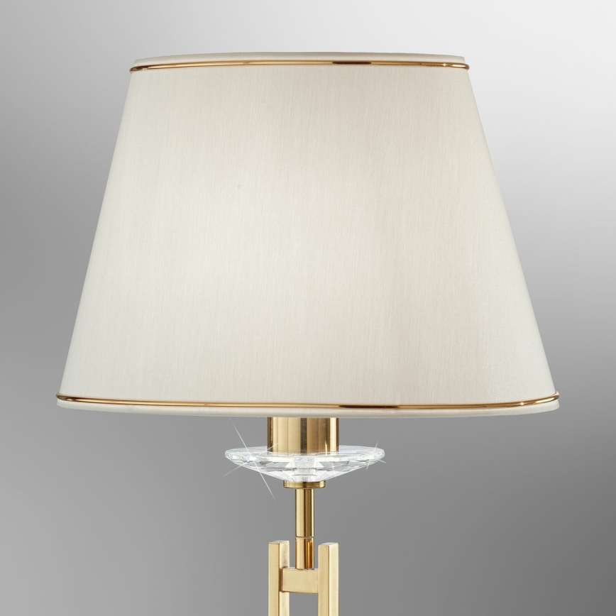 Kolarz 330.71.8C - Kristall-Tischlampe IMPERIAL 1xE27/60W/230V gold/beige