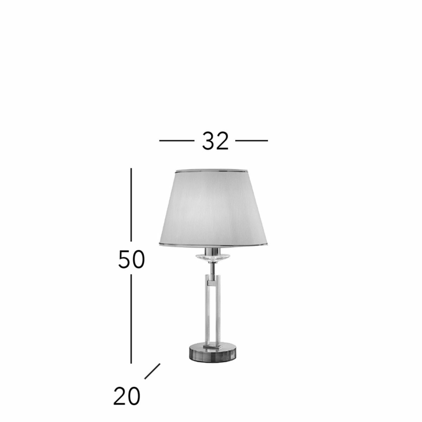 Kolarz 330.71.8C - Kristall-Tischlampe IMPERIAL 1xE27/60W/230V gold/beige