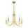Kolarz 330.85.8C - Kristall-Hängeleuchte an Kette IMPERIAL 5xE14/60W/230V golden