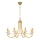 Kolarz 330.88.8C - Kristall-Kronleuchter an Kette IMPERIAL 8xE14/60W/230V Gold