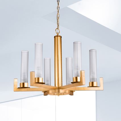 Kolarz 6009.80630 - Kronleuchter an Kette RAGGIO 6xE14/25W/230V 24K gold