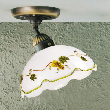 Kolarz 731.10.110 - Aufgesetzte Deckenleuchte NONNA 1xE27/75W/230V, Ø 20 cm, Weinrot