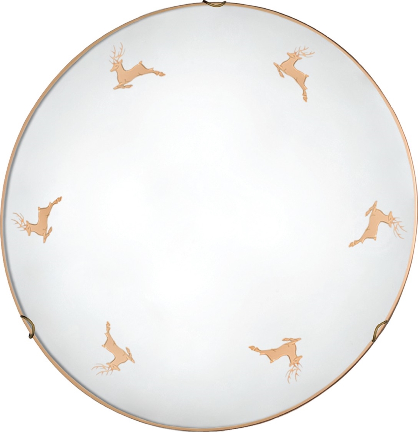 Kolarz 731.13.4.150 - Wandleuchte NONNA 3xE27/60W/230V, Ø 50 cm, Hirsch Roségold