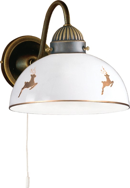 Kolarz 731.61.150 - Wandleuchte NONNA 1xE27/75W/230V mit Hirschmotiv, Roségold