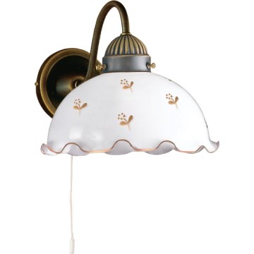 Kolarz 731.61.160 - Wandleuchte NONNA 1xE27/75W/230V mit Blumenmotiv, Roségold