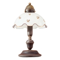 Kolarz 731.73.160 - Tischlampe NONNA 1xE27/75W/230V mit Blumen, Roségold