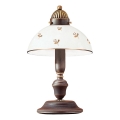 Kolarz 731.73.170 - Tischlampe NONNA 1xE27/75W/230V Blumen Roségold