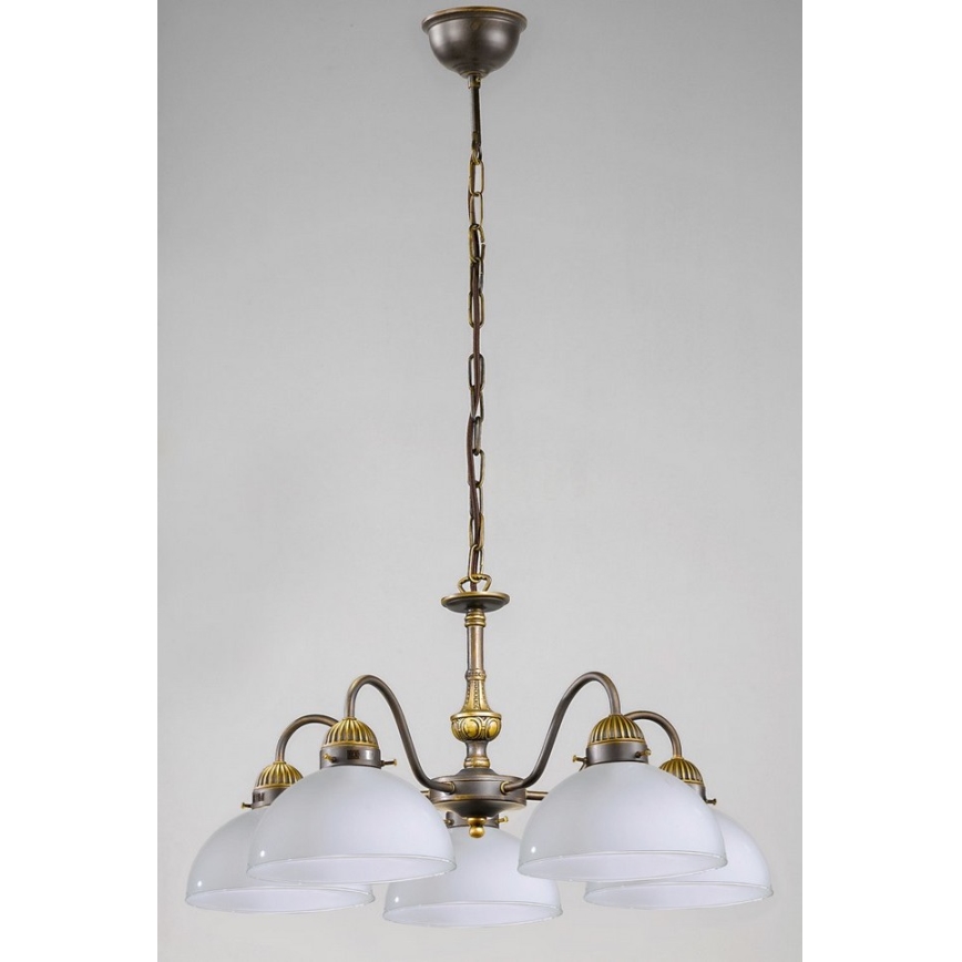 Kolarz 731.85.53 - Kronleuchter an Kette NONNA 5xE27/75W/230V