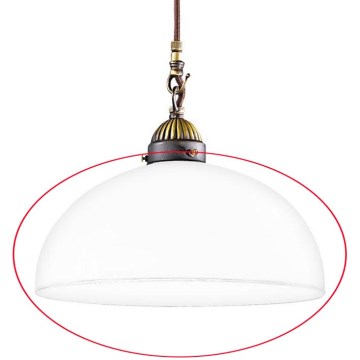 Kolarz 731.G54 - Ersatzglas für Hängeleuchte, Stehleuchte und Strahler NONNA E27 d 30 cm weiß