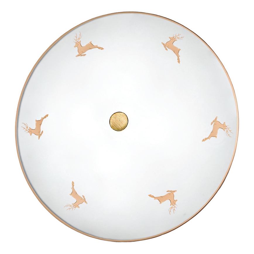 Kolarz 731.U14.4.150 - Wandleuchte NONNA 4xE27/60W/230V Ø 54 cm Hirschgeweih Roségold