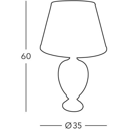 Kolarz 780.70 - Tischlampe GIARDINO 1xE27/100W/230V