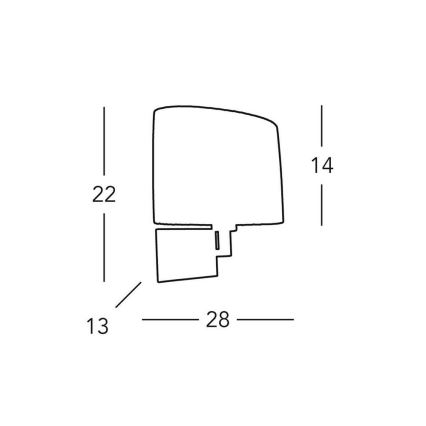 Kolarz A1307.61.6 - Wandleuchte SAND 1x E14/40W/230V