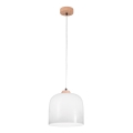 Kolarz A1352.31.W - Hängeleuchte an Seil NONNA 1xE27/60W/230V Eiche/Weiß