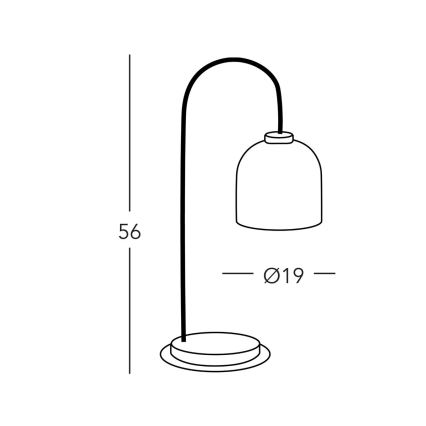 Kolarz A1352.71.Au - Tischlampe NONNA 1xE27/60W/230V Eiche/weiß/golden