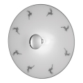 Kolarz A1353.61.XL.5.Gr.100 - Wandleuchte NONNA 1xE27/100W/230V Hirschgrau