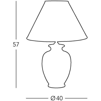 Kolarz A1354.71 - Tischlampe GIARDINO 1xE27/100W/230V d 40 cm