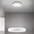 KOLK LED-dimmbare Pendelleuchte an Kabel, LED/40W/230V, 2700/3000/4000K, Ø 40 cm, weiß