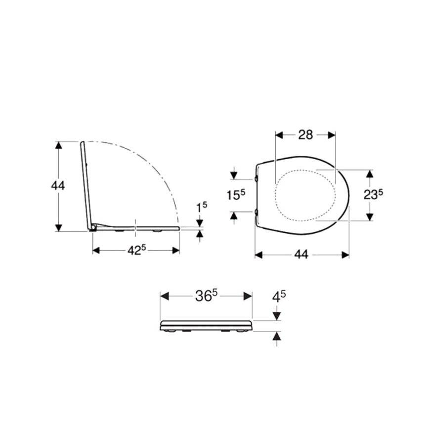 Kolo K90111000 - WC-Sitz Rekord Duroplast/weiß