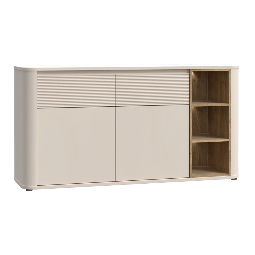 Kommode BASKO Beige/Eiche