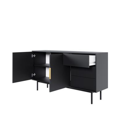 Kommode ELI 154x82x39 cm schwarz