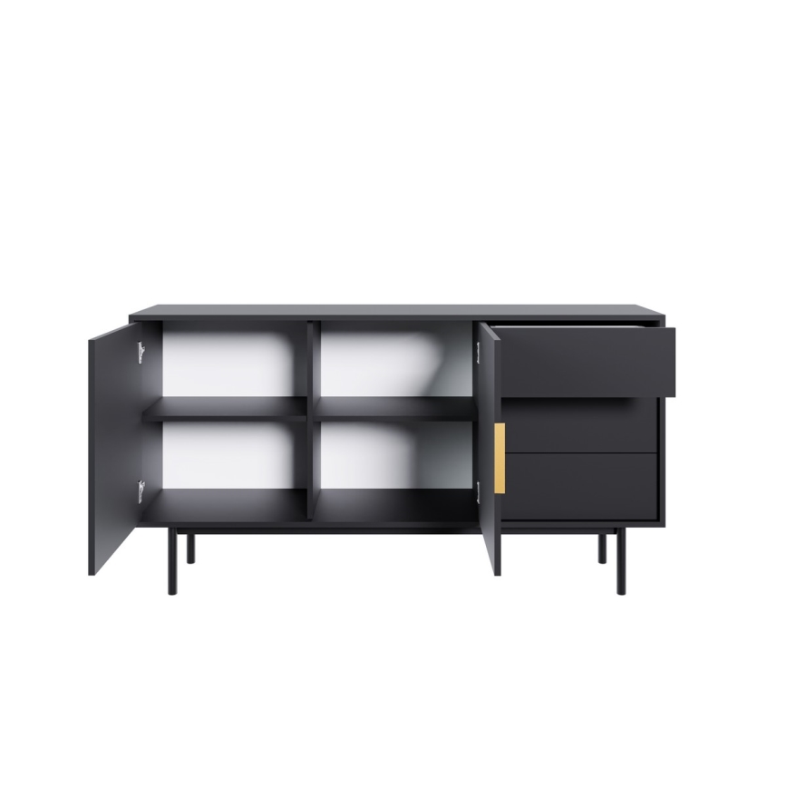 Kommode ELI 154x82x39 cm schwarz