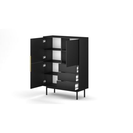 Kommode ELI, schwarz