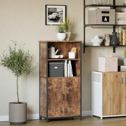Kommode FIRA braun/schwarz