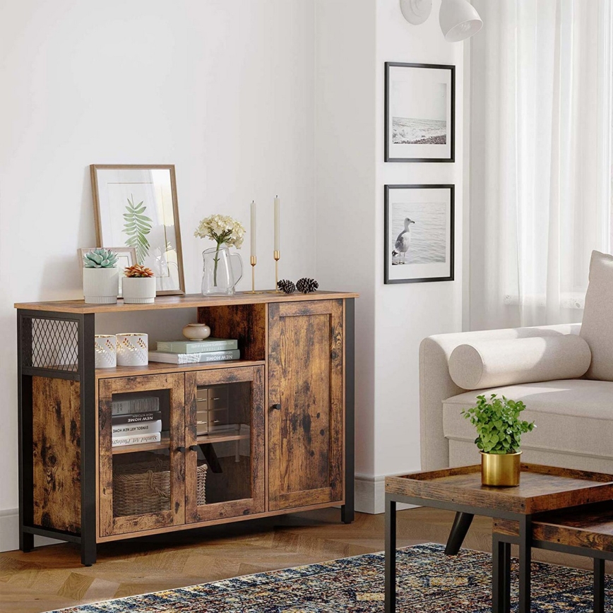 Kommode FIRA braun/schwarz