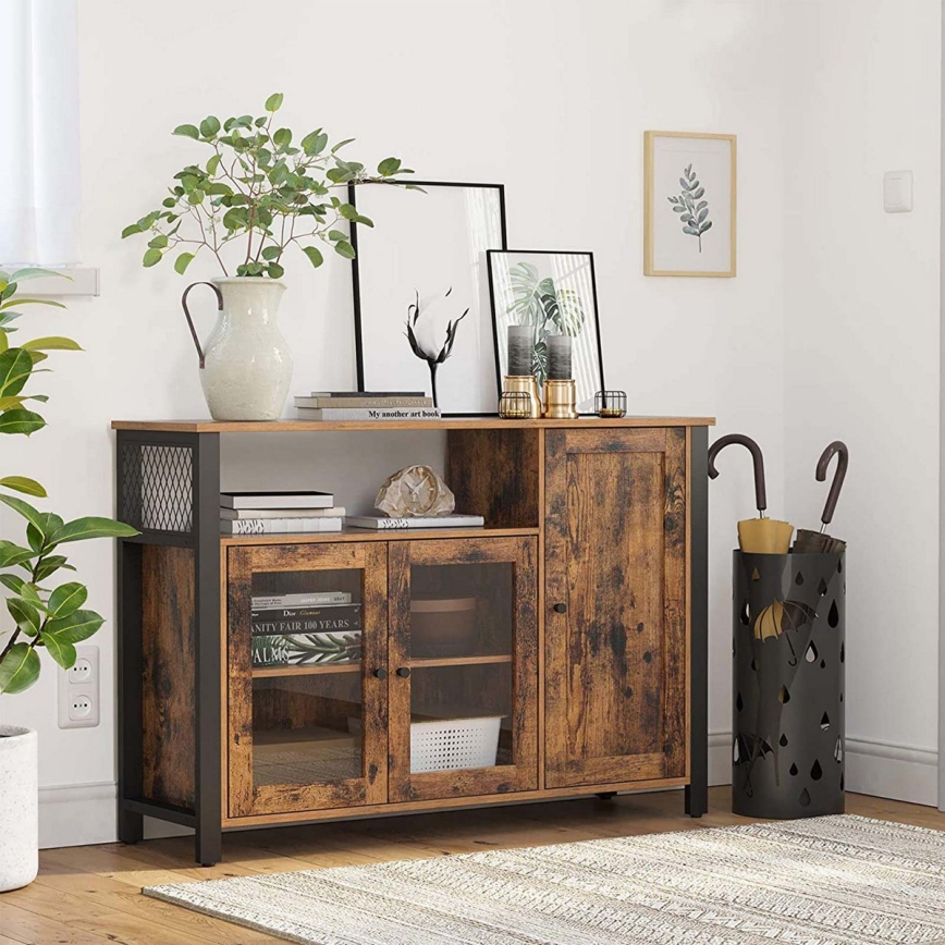 Kommode FIRA braun/schwarz