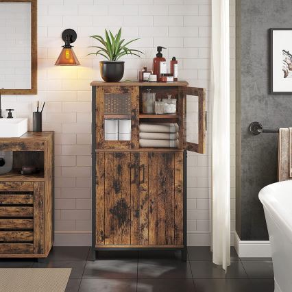 Kommode FIRA braun/schwarz