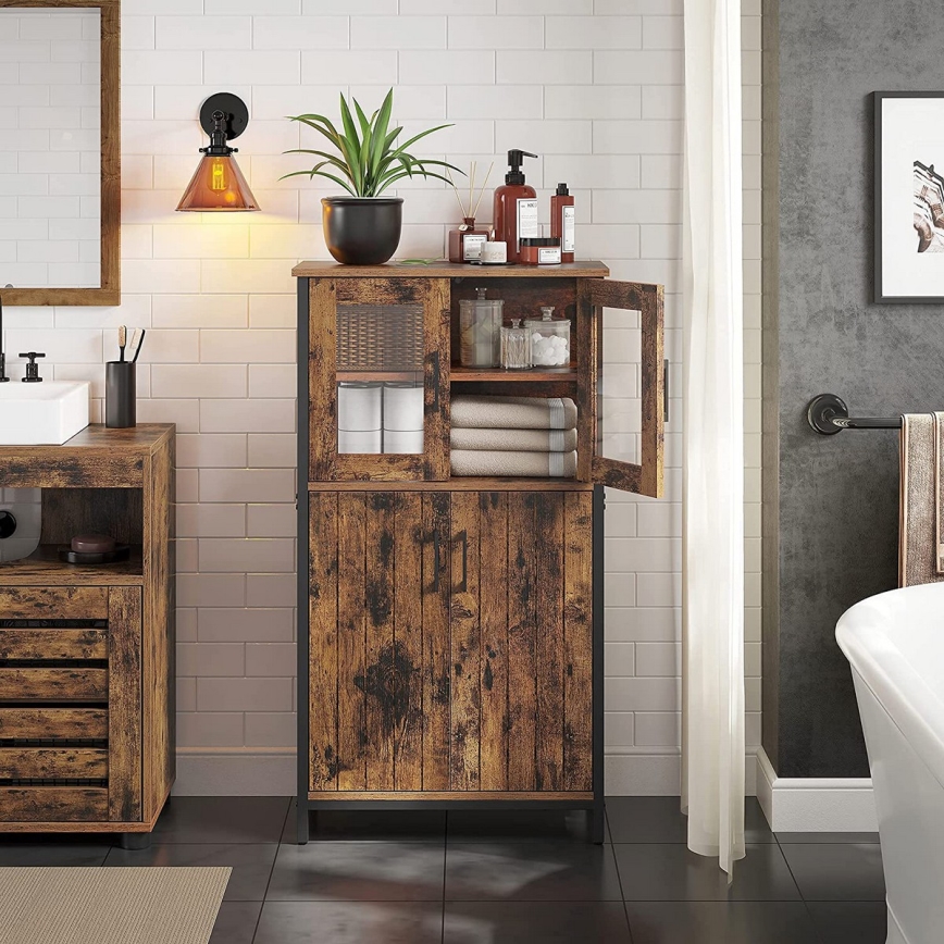 Kommode FIRA braun/schwarz