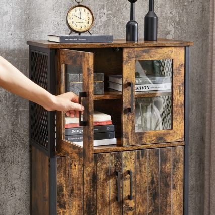 Kommode FIRA braun/schwarz