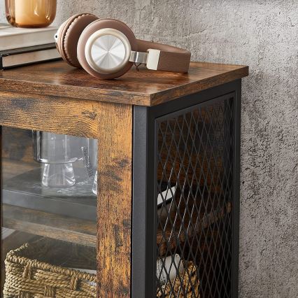 Kommode FIRA braun/schwarz