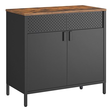 Kommode FIRA schwarz/braun