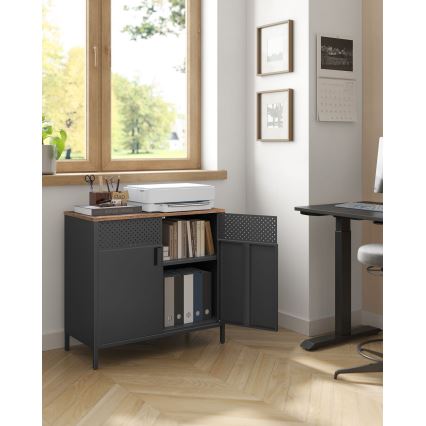 Kommode FIRA schwarz/braun