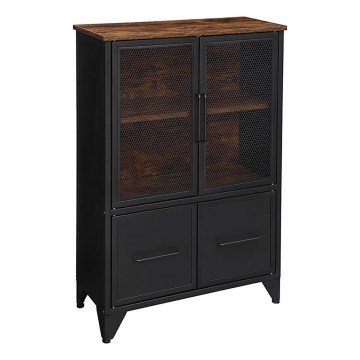 Kommode FIRA schwarz/braun