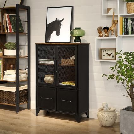 Kommode FIRA schwarz/braun